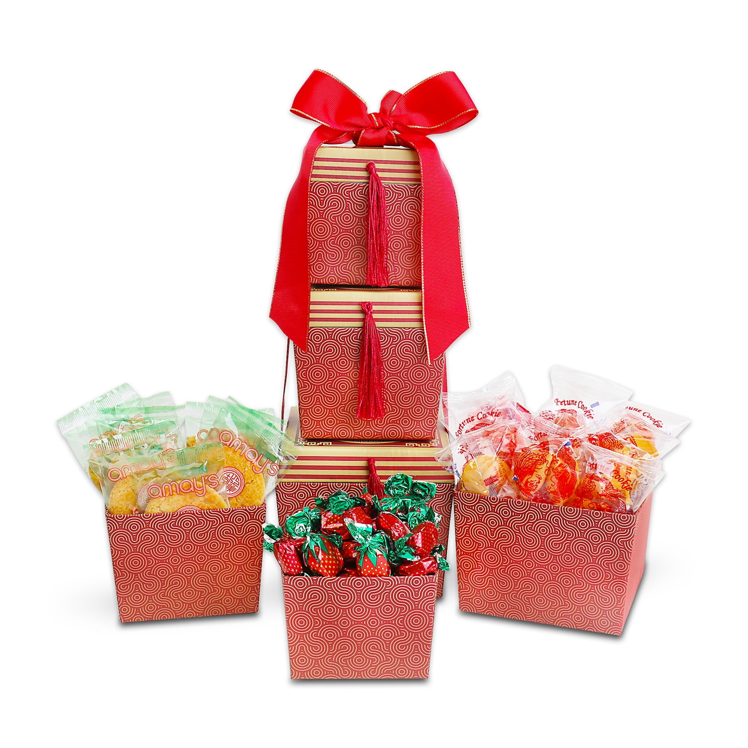 Alder Creek Gift Baskets Lunar New Year Gift Tower (4 Items)