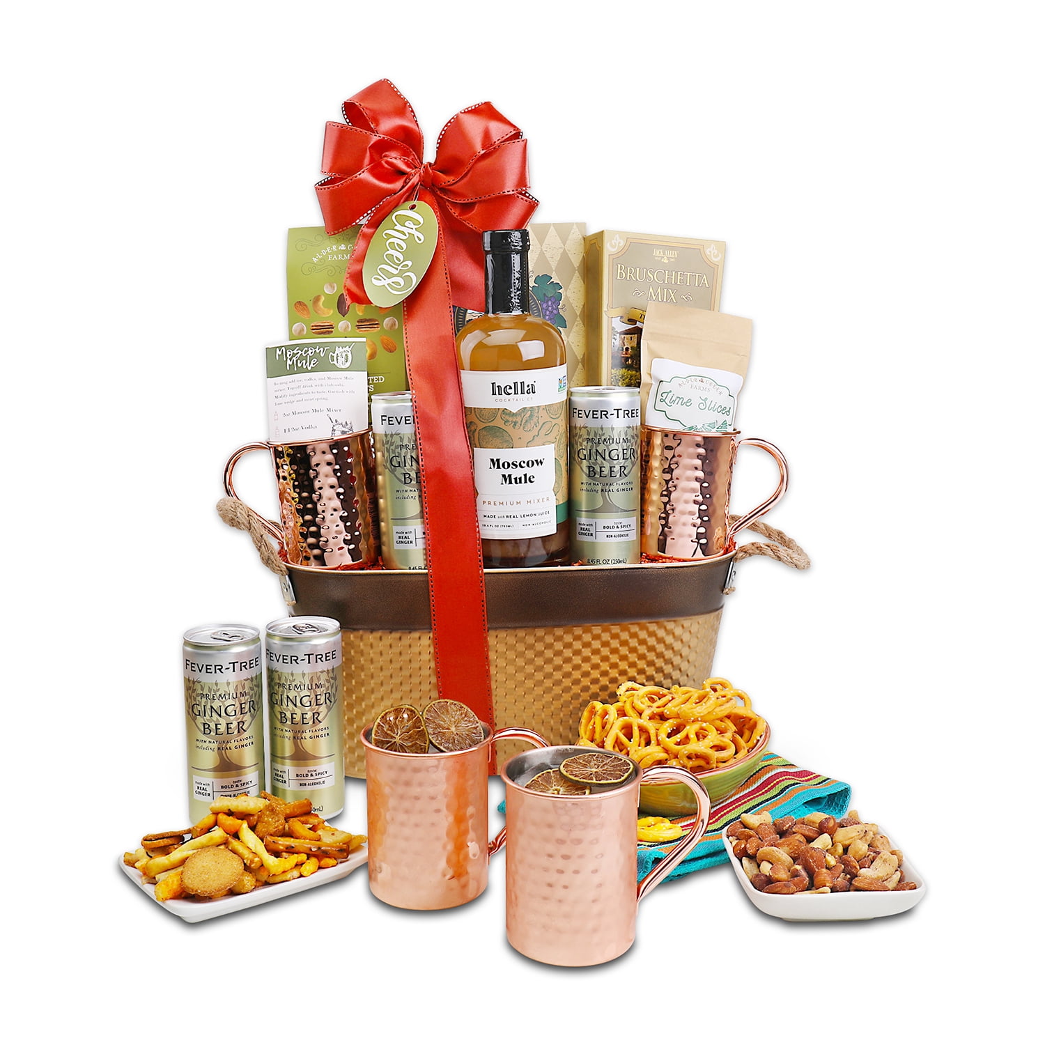 Alder Creek Gift Baskets Moscow Mule Gift Basket (9 Items Per Gift)