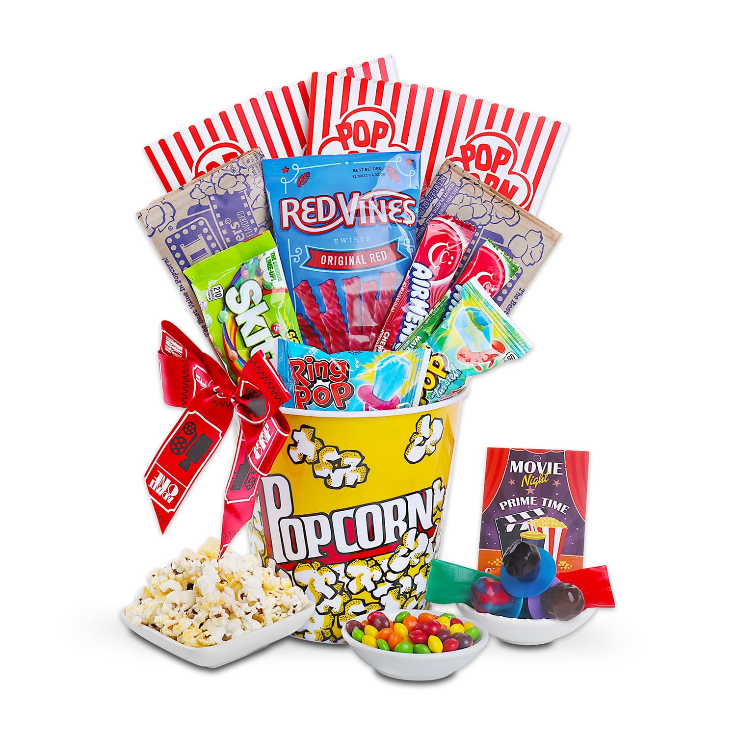Alder Creek Gift Baskets Pop-Ular Movie Bucket (8 Items per Gift)