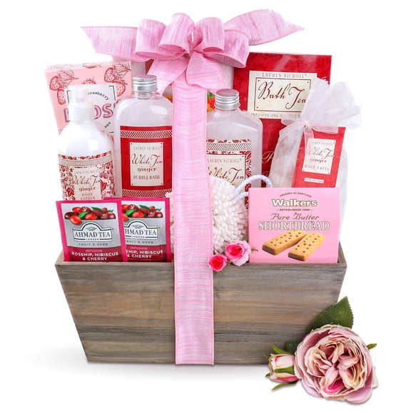 Alder Creek Gift Baskets Tea & Tranquility Spa Gift Basket (11 Pieces)
