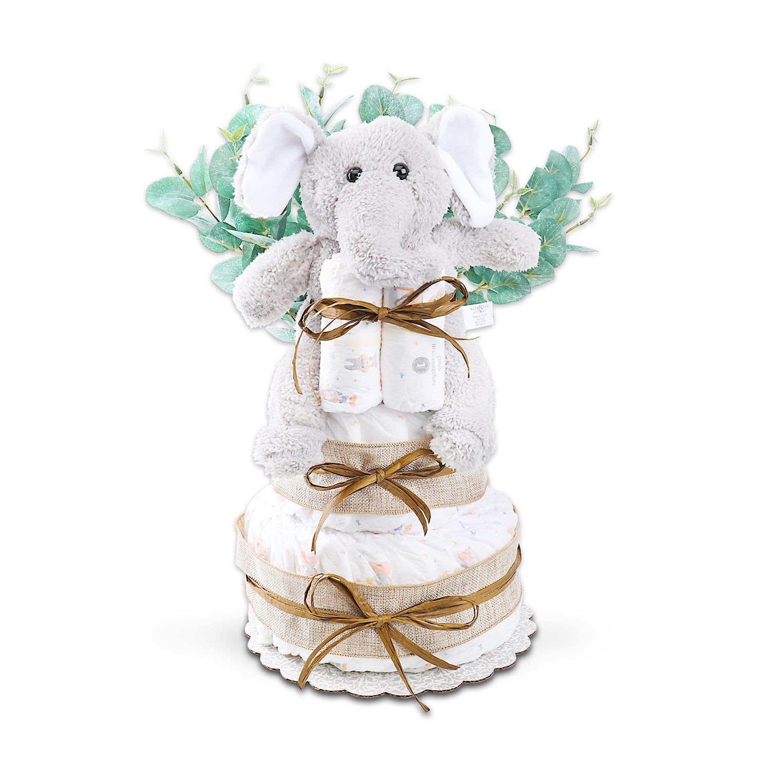 Alder Creek Gift Baskets Wild About Baby Two Tier Diaper Cake (36 Pieces)
