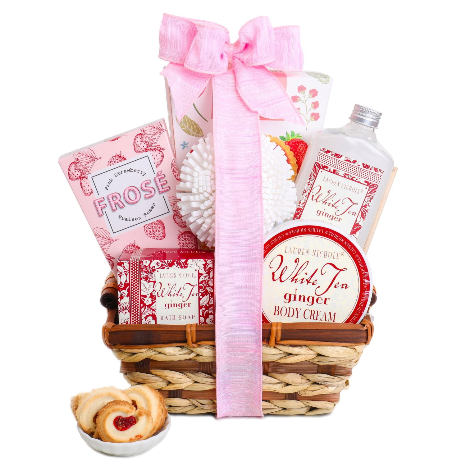 Alder Creek Gift Baskets White Tea & Ginger Spa Gift Basket (7 Items per Gift)