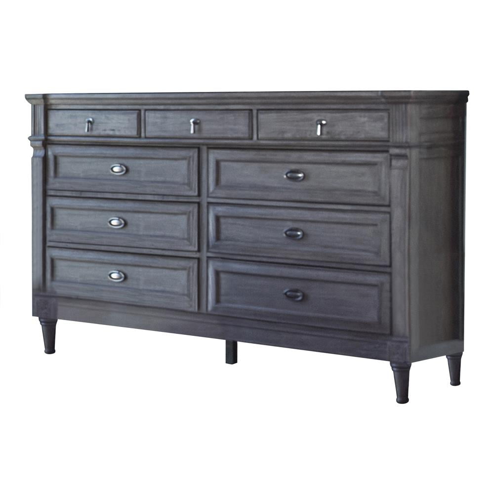 Alderwood Elegant 9-Drawer Dresser, Classic French Neoclassical Design ...