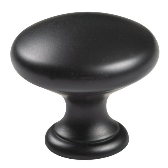 Aldhurst 30 Pack 1.25 inch Round Cabinet Knob Matte Black Stainless Steel 0.04lb