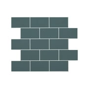 Aldhurst Urban Azul Adhesive Backed 9.84 in. x 10.37 in. PVC Mosaic Tile