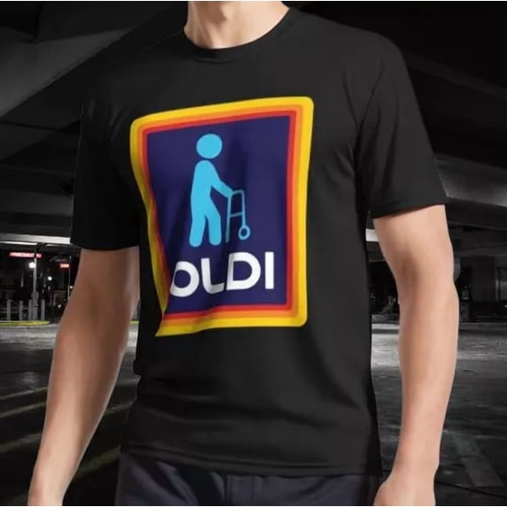 Aldi Inspired Oldi Active T-Shirt Funny ALL Color And Size Mode American