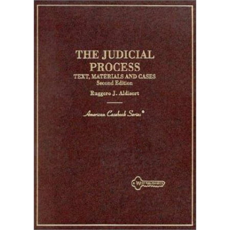 Pre-Owned Aldisert's the Judicial Process, 2D (Hardcover) 0314067760 9780314067760