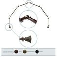 thumbnail image 1 of Aldo 13/16" 6-Sided Bay Window Curtain Rod - Cocoa, 1 of 3