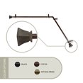 thumbnail image 1 of Aldo 13/16 inch Corner Window Curtain Rod 66-120" - Cocoa, 1 of 3