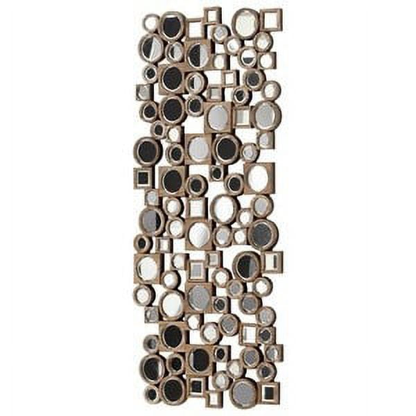 Contemporary Walnut Rectangular Wood Wall Mirror