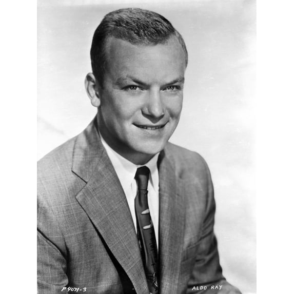 Aldo Ray Posed in Suit With White Background Photo Print (24 x 30)