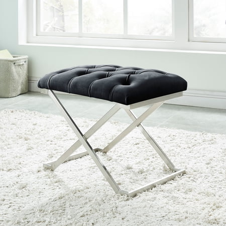 Aldo-Single Velvet Bench Black