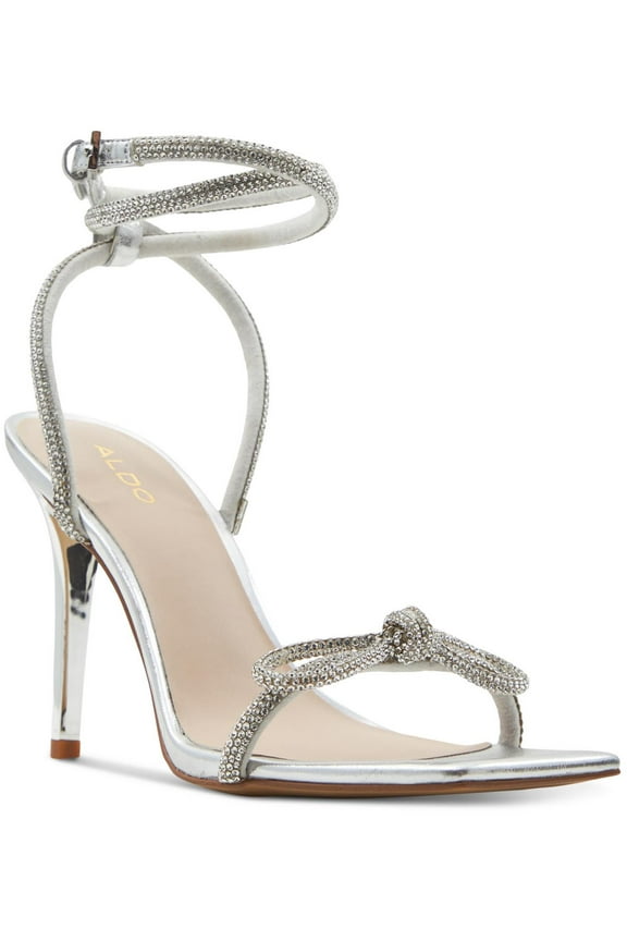 Womens BARRONA Textile Metallic Ankle Strap