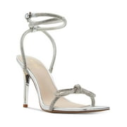 Aldo Womens BARRONA Textile Metallic Ankle Strap