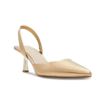 Aldo Womens BASANTI Metallic Pumps Slingback Heels