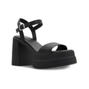 Aldo Womens TAINA Leather Ankle Strap Platform Sandals