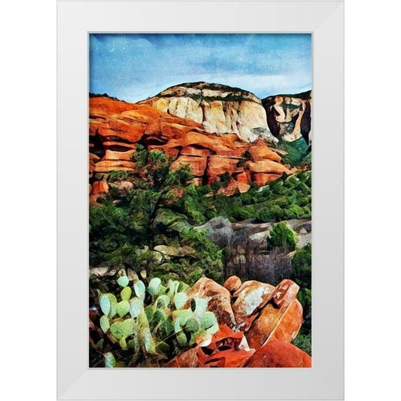 Aldridge, Ashley 13x18 White Modern Wood Framed Museum Art Print Titled - Arizona Isnt She Grand Canyon I