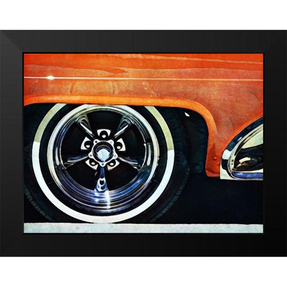 Aldridge, Ashley 14x12 Black Modern Framed Museum Art Print Titled - Orange Fender White Wall Mag