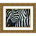 thumbnail image 1 of Aldridge, Ashley 14x12 Gold Ornate Wood Framed with Double Matting Museum Art Print Titled - Black and White Zebra Stripes II, 1 of 4
