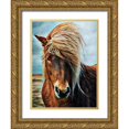 thumbnail image 1 of Aldridge, Ashley 15x18 Gold Ornate Wood Framed with Double Matting Museum Art Print Titled - Icelandic Horse Wind Blown Blonde, 1 of 4
