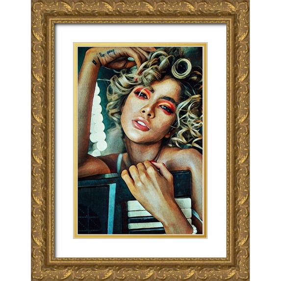 Aldridge, Ashley 17x24 Gold Ornate Wood Framed with Double Matting Museum Art Print Titled - Frankie I