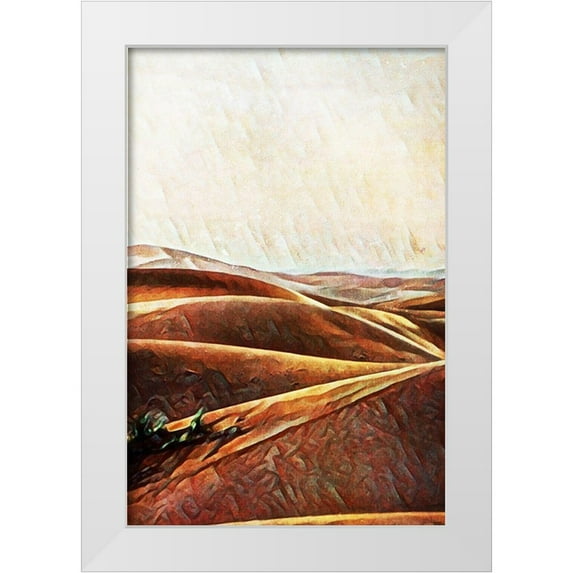 Aldridge, Ashley 23x32 White Modern Wood Framed Museum Art Print Titled - Sahara Sand Dunes IV