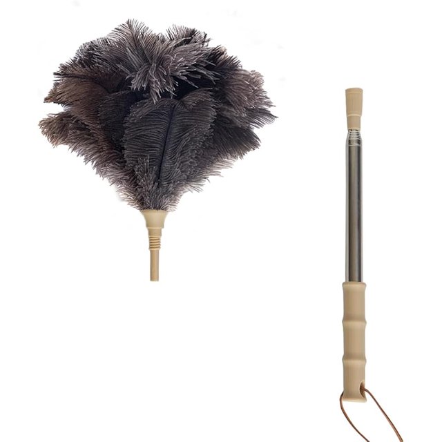 Aldwin Ostrich Feather Duster with Extension Pole Up to 43 inch