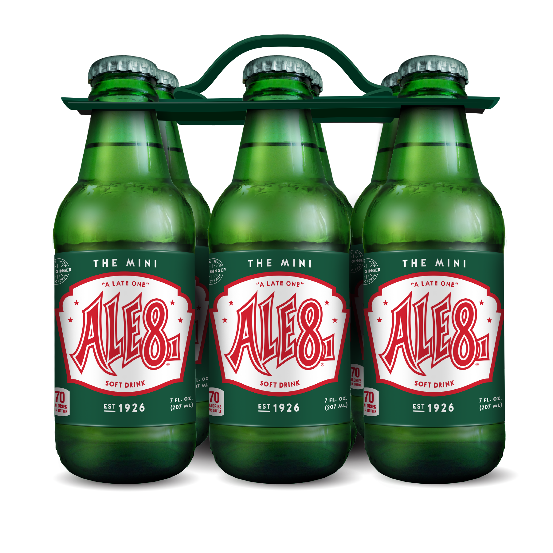 Ale-8-One Original Ginger Ale Mini Soda Pop, 7 fl oz, 6 Pack - image 1 of 3