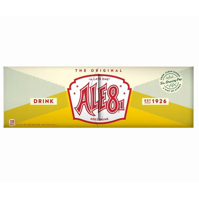 Ale-8-One Ginger Ale Soda, 12 Fl Oz Cans, 12 Pack Soft Carbonated