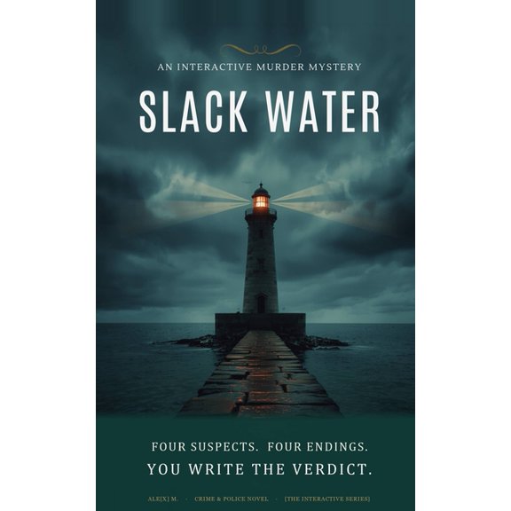 Ale[x] M. - [The Interactive Series] Slack Water: An Interactive Murder Mystery - Four Suspects, Four Endings, You Decide the Killer, Book 1, (Paperback)