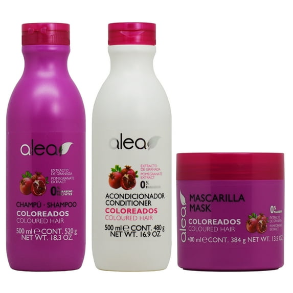 Alea Coloreados Coloured Hair Shampoo + Conditioner + Mask "Set"