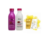 Alea S.O.S Color & Nourishing Hair Kit, with Pomegranate Extract Shampoo 500ml, Conditioner 500ml and 1 Case of 3 Flash Intensive Repair Vials 0.51 fl.oz each
