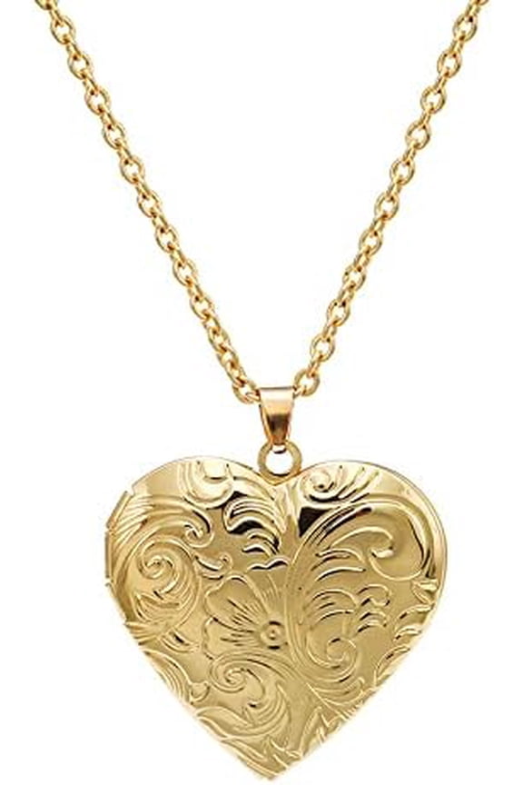 Heart Photo Necklace for Women Personalized Silver Commemorative Locket Customized Jewelry Gift