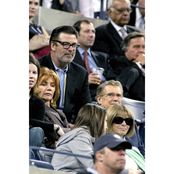 Alec Baldwin, Regis Philbin, Anna Wintour Inside For U.S. Open Tennis Tournament, Arthur Ashe Stadium, Flushing, Ny, September 07, 2005. Photo By Rob RichEverett Collection Celebrity (8 x 10)