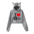 thumbnail image 1 of Alec Benjamin Cat Ear Hoodie Pop Singer Casual Women's Short Hoodie Sportswear, 1 of 2