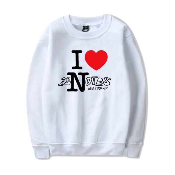 Alec Benjamin Merch Sportswear, popular singer, long sleeved casual round neck pullover
