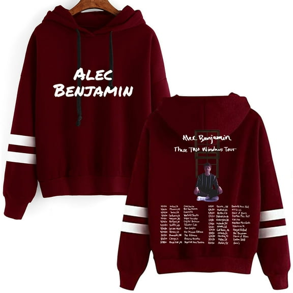 Alec Benjamin Pocket free unisex retro casual long sleeved hooded sweatshirt