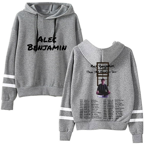 Alec Benjamin Pocket free unisex retro casual long sleeved hooded sweatshirt