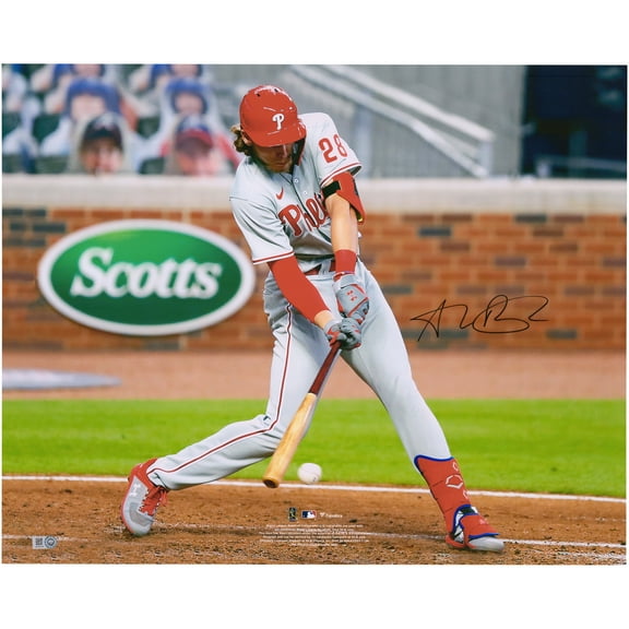 Alec Bohm Philadelphia Phillies Autographed 16" x 20" Hitting Photograph - Fanatics Authentic Certified