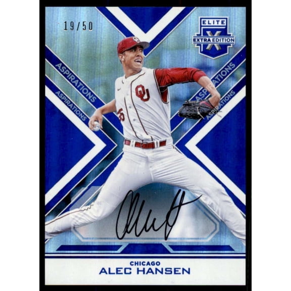 Alec Hansen Rookie 2016 Elite Extra Edition Autographs Aspirations Blue #49