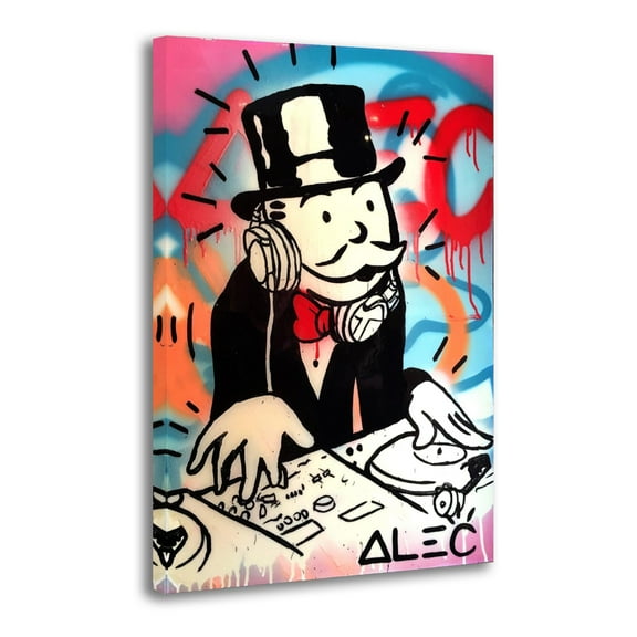 Alec Monopolys DJ Print Photo Art Painting Canvas Poster Home Decorative Bedroom Modern Decor Posters Gifts 16x24inch(40x60cm)