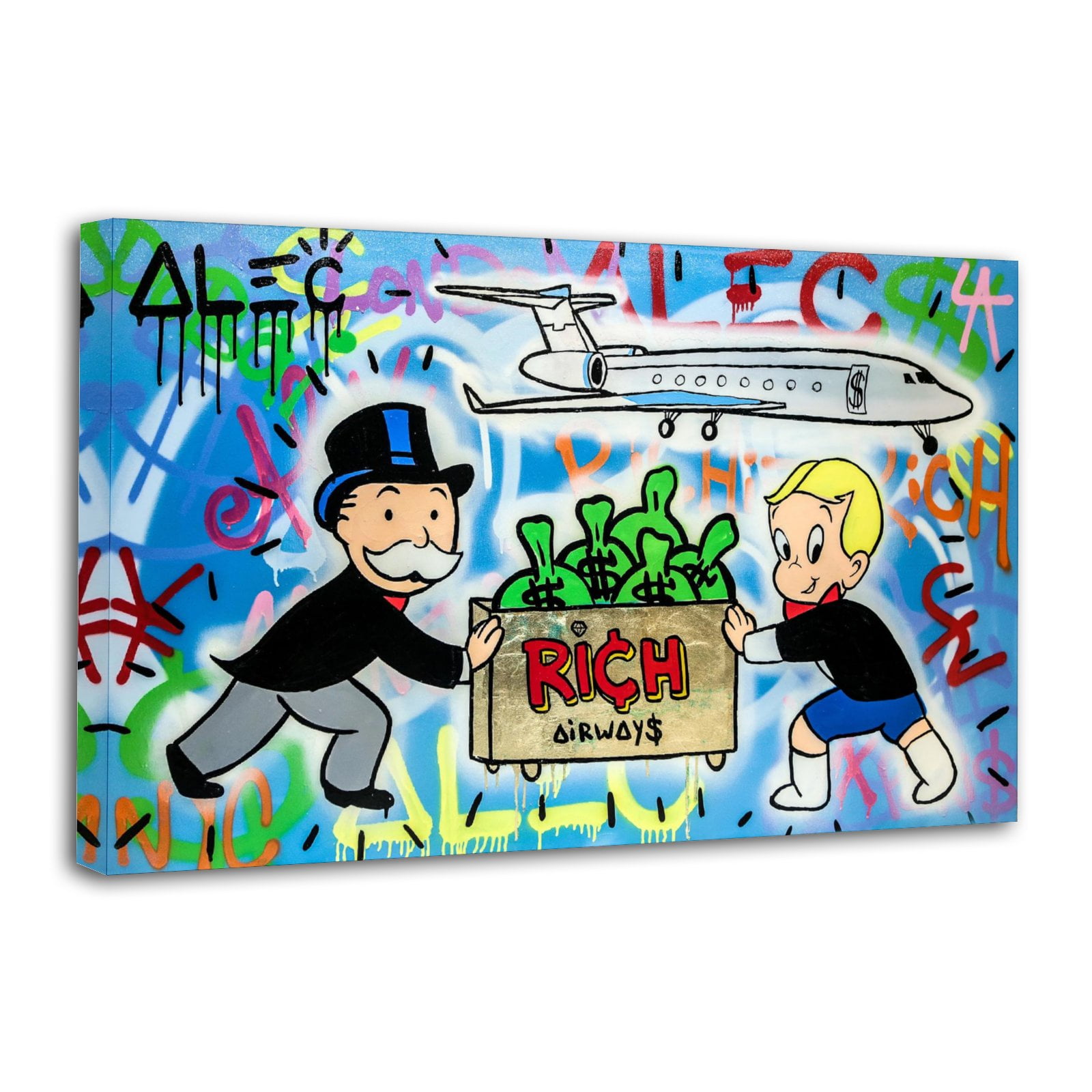 AlecMonopolys Rich Air Ways Home Decor Poster Wall Art Hanging Picture