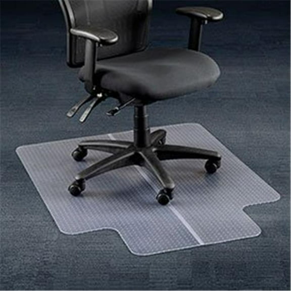 Aleco 120225 Office Chair Mat for Carpet Straight Edge, 36 x 48 in. with 20 x 10 in. Lip