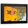 thumbnail image 1 of Aledanda 14x11 Black Modern Framed Museum Art Print Titled - Reflections of Burano VI, 1 of 5