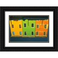 thumbnail image 1 of Aledanda 24x17 Black Ornate Wood Framed with Double Matting Museum Art Print Titled - Reflections of Burano IX, 1 of 4