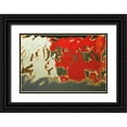 thumbnail image 1 of Aledanda 24x17 Black Ornate Wood Framed with Double Matting Museum Art Print Titled - Reflections of Burano V, 1 of 4