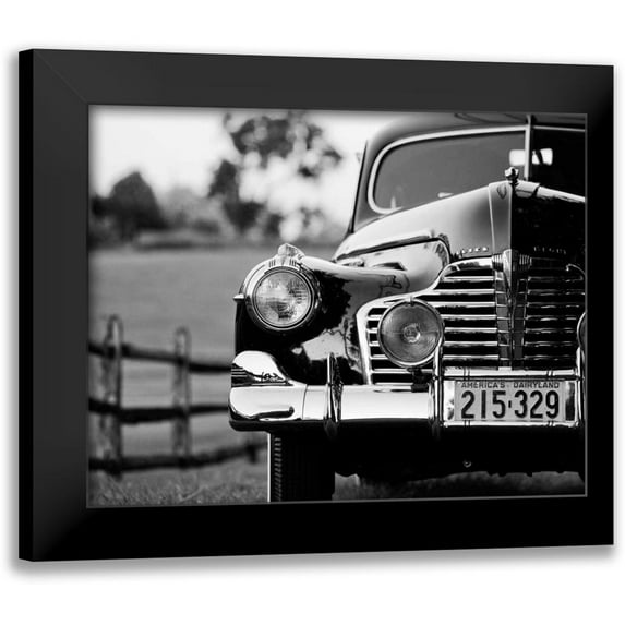 Aledanda 24x20 Black Modern Framed Museum Art Print Titled - Classic Car I