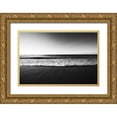 thumbnail image 1 of Aledanda 32x23 Gold Ornate Wood Framed with Double Matting Museum Art Print Titled - Seafoam Edge, 1 of 4