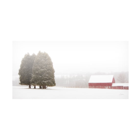 Aledanda 'Winter Farm' Canvas Art