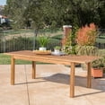 thumbnail image 1 of Aleena Outdoor Expandable Acacia Wood Dining Table, Teak, 1 of 9